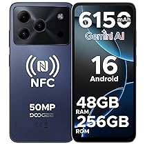DOOGEE Note 56 Plus Android 16 Smartphone, 48GB+256GB, TF 2TB Telefono Cellulare, 50MP+8MP, 6150mAh Cellulari, 6.56″ 90Hz Octa-Core Telefoni, Fingerprint, Face ID, 4G Dual SIM, Widevine L1, NFC – Viola