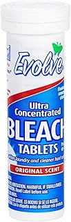 Evolve Concentrated Bleach Tablet 8 ct Travel Size Original Scent