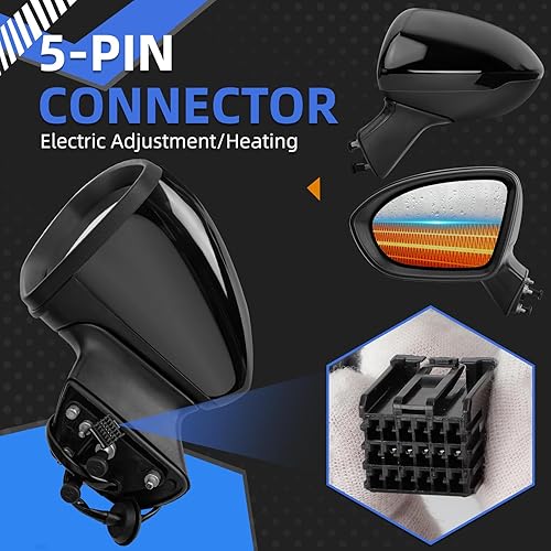 Miniatura 10 de LOIYLLEN Espejo retrovisor derecho del lado del pasajero de repuesto para Chevrolet Chevy Cruze 2017 2018 2019 2020 2021 2022 2023 - Espejos