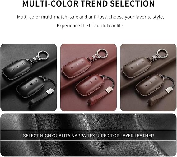 Car Key Case Cover Compatible for Geely Galaxy L7 2022-2025 L6 Max 1.5t Plus Air Pro L7 Max E8 E5 Protection Bag(Black A2)