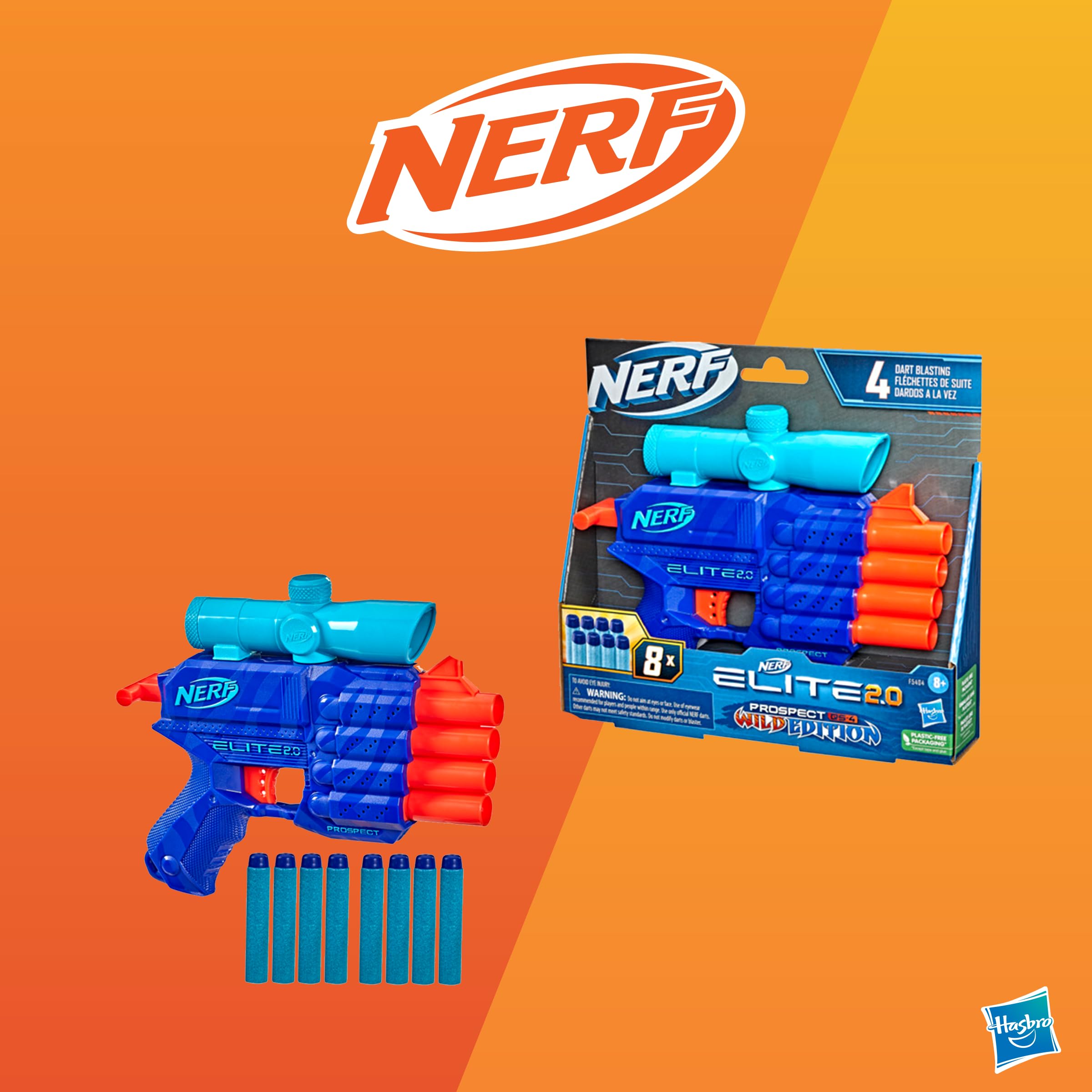 Hasbro Sorpresovo Nerf 2024 - Uovo con sorprese, Include Blaster e Set di bersagli, dagli 8 Anni in su