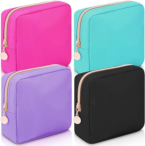 Hushee Bolsa de maquillaje de nailon, bolsa de aseo de viaje, bolsa grande para cosméticos, impermeable, con cremallera, bolsa organizadora de disponible en Yaxa Colombia