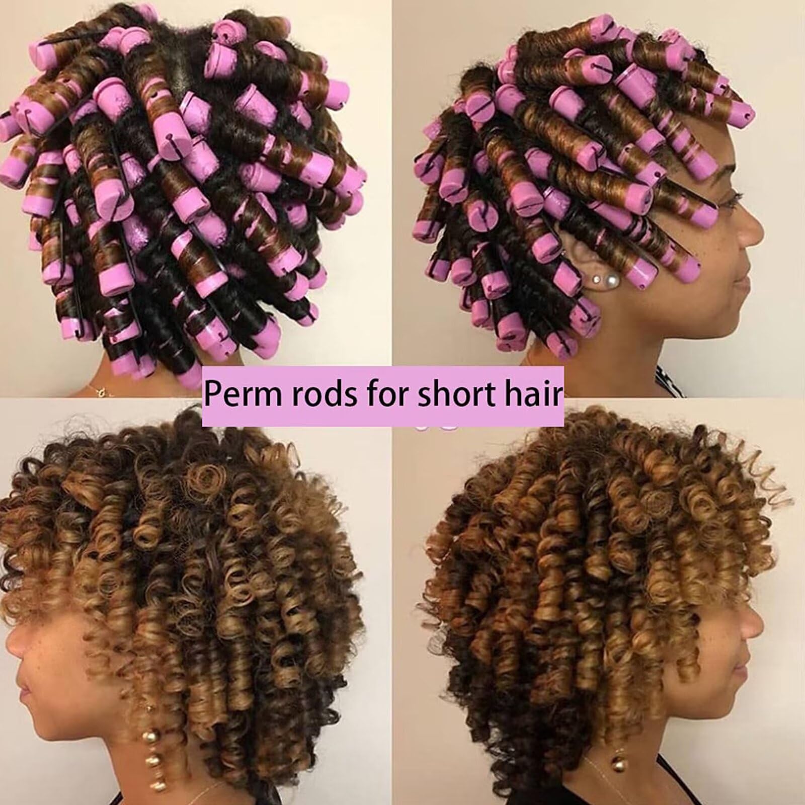 Amazon | meigick パーマロッドセット ナチュラルヘア用 40個 