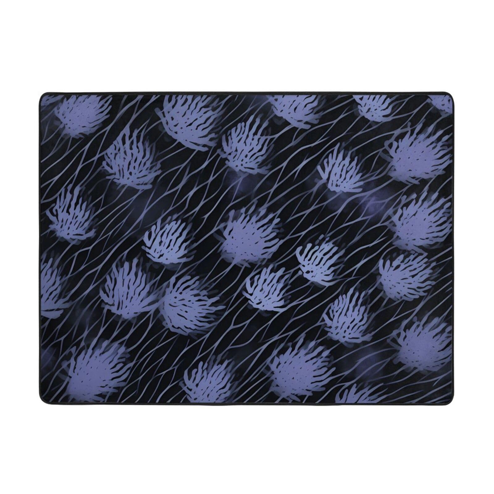 Grand tapis violet haut de gamme 120x160 cm pour salon élégant