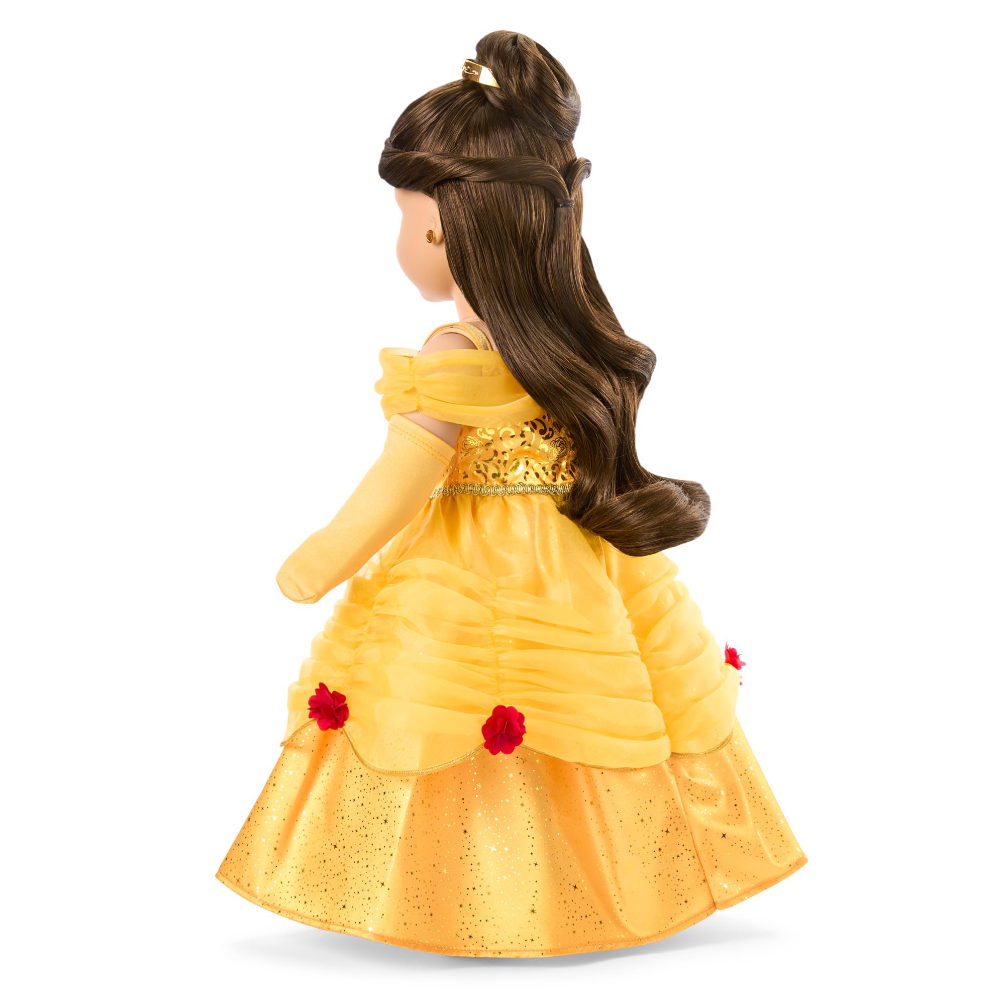brown dress disney princess Late 90s Early 2000s Brunette Matel Disney Princess Gold Dress