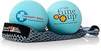Yoga Tune Up Therapy Balls in Tote - Trigger Point Massage Balls for Myofascial Release, Pain Relief & Deep Muscle Recovery (Aqua Blue)