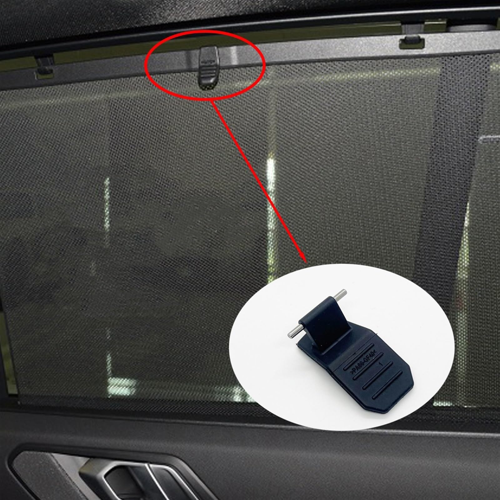 Lot De 3 Crochets Pour Pare-soleil BMW - Compatible X3 F25, X5 E70, Série 3 E90/F35, Noir