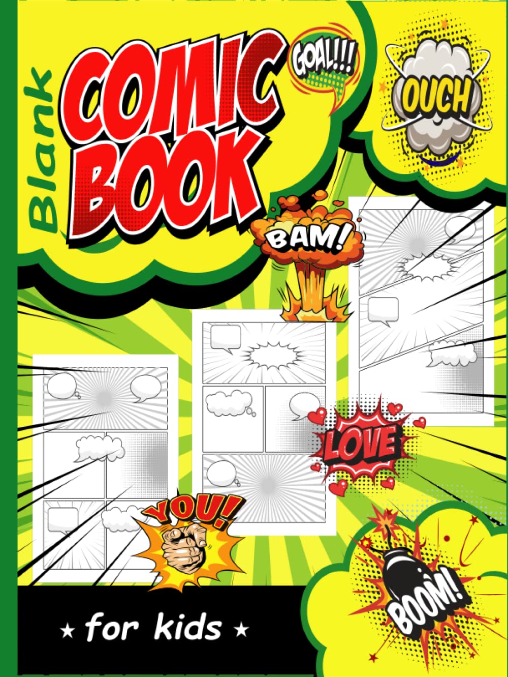 Blank Comic Book For Kids Blank Comic Book For Kids | Desertcart GB