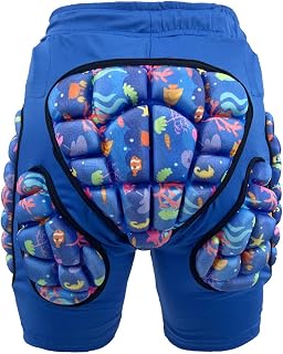 FaroLy Pantalones Cortos Acolchados de Protección para Niños Pantalones de Choque Multiusos Protector de Coxis 1.9cm/0.75in Thick 3D EVA Hip for Ski Snowboard Skateboarding
