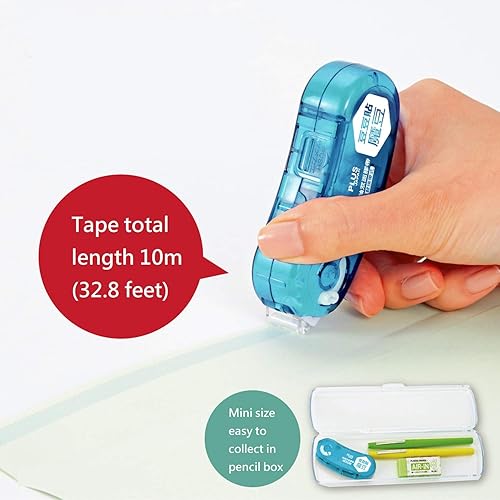 Miniatura 5 de Plus - Cinta adhesiva permanente de doble cara tipo frijol (0.236 in0.331 in x 32.8 ft)tipo huevo (0.236 in x 26.2 ft) - para manualidades, álbumes