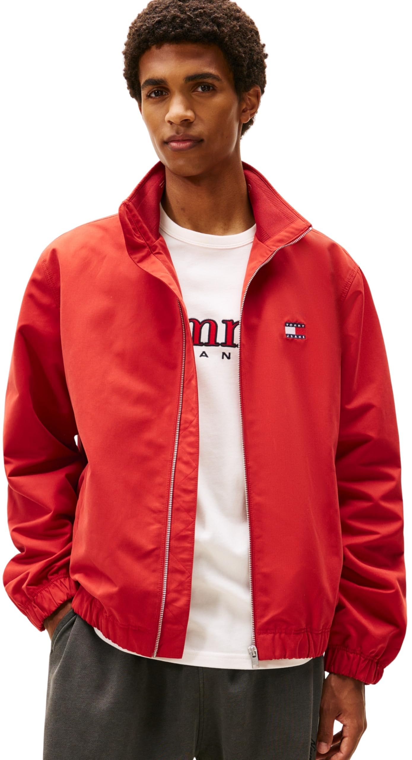 Tommy Jeans Men's TJM Essential Jacket Ext Dm0Dm22720, RED (Terracotta Red), M