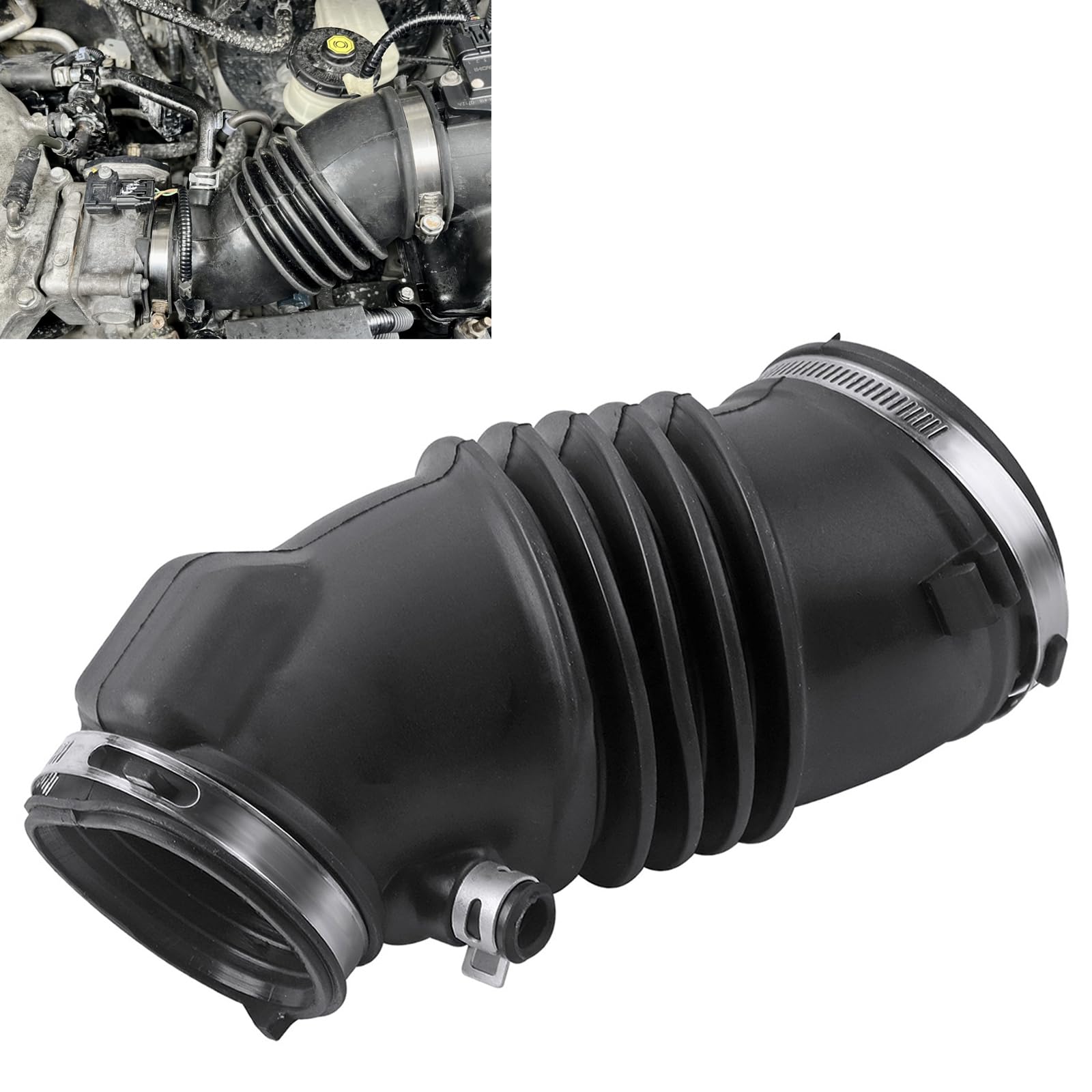 Amazon.com: Dtomi Engine Air Intake Hose Tube with Clamps, Air