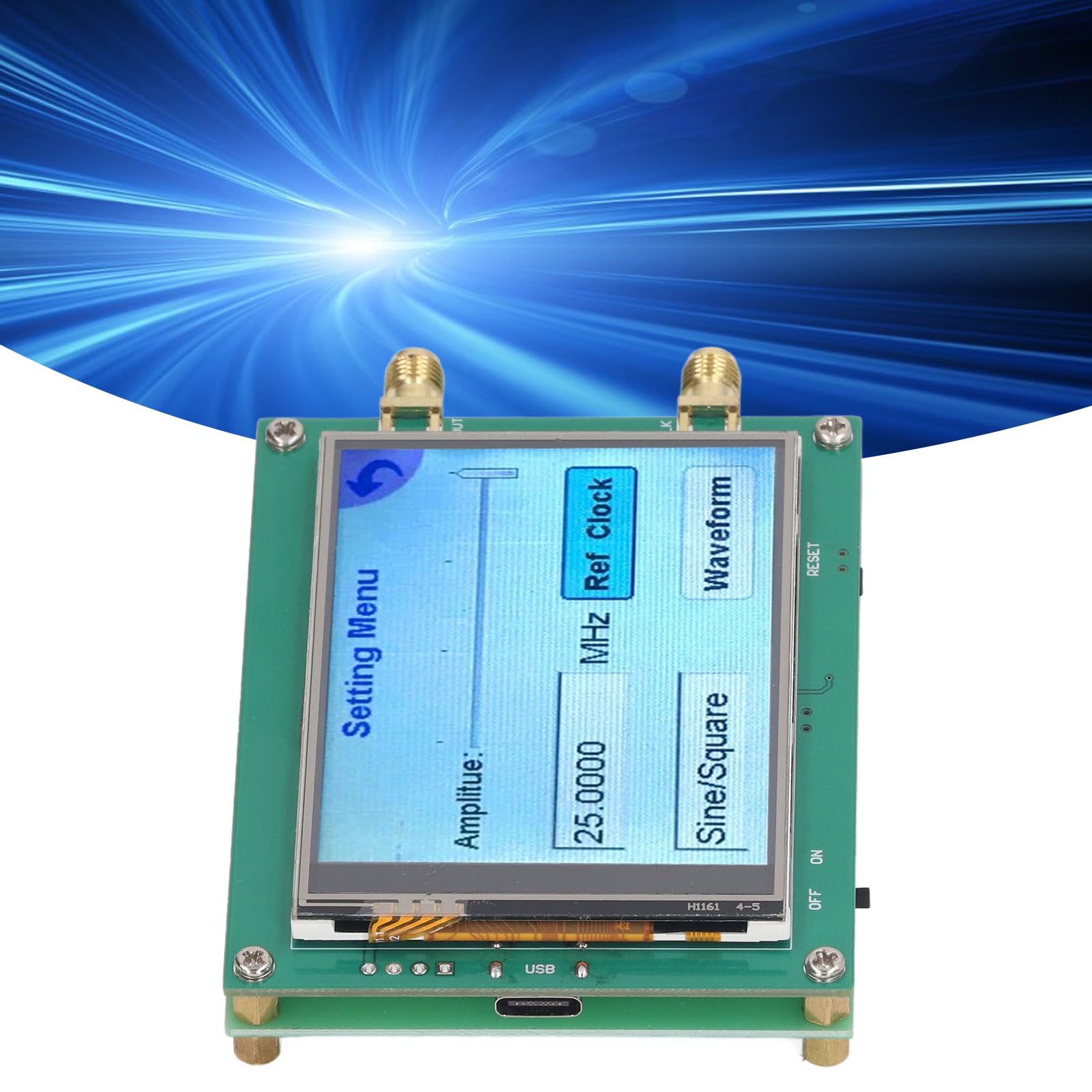 PolyGen HF-Signalgenerator im Bereich von 35 MHz bis 4,4 GHz mit Touchscreen-Steuerung, PC-Software im Lieferumfang enthalten, Wobbelfrequenzmodul mit Sinuswellenausgang und (ADF4351 35m‑4.4g)