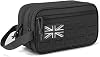 QT&QY Tactical Toiletry Bag for Men Hygiene Bag EDC Military Tool Molle Pouches Small Dopp Kit Mens Shaving Kit Travel Shower Bags with UK Patch