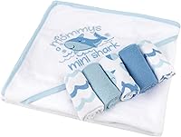 Vista 16 de Juego de toallas y paños con capucha para bebés, niños y niñas de 6 a 12 meses (sirena de mamá)