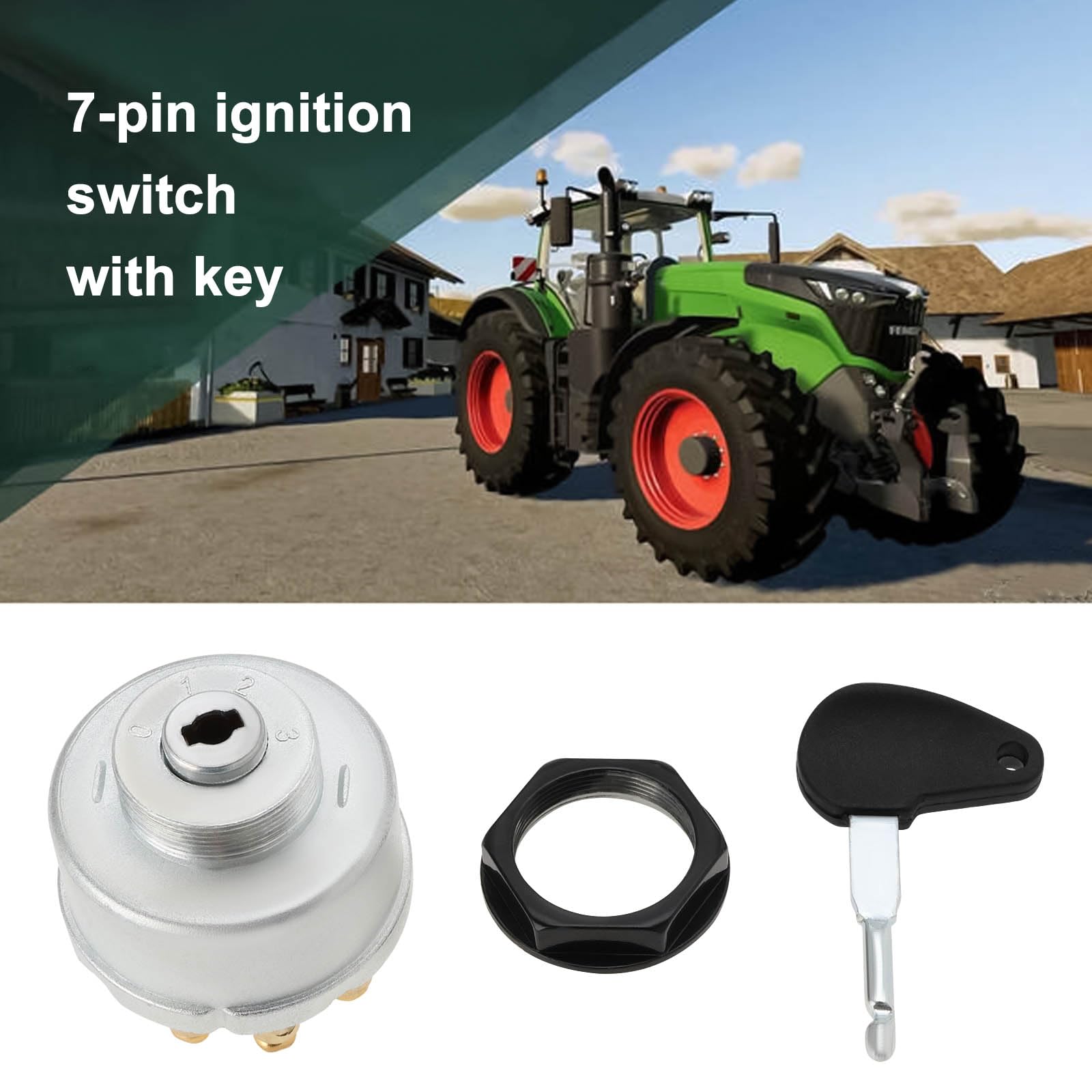 2 Interrupteurs De Démarrage 12V/24V Pour Voiture, Camion, Tracteur – Remplacement Facile, Positions OFF/Lumière/Démarrage