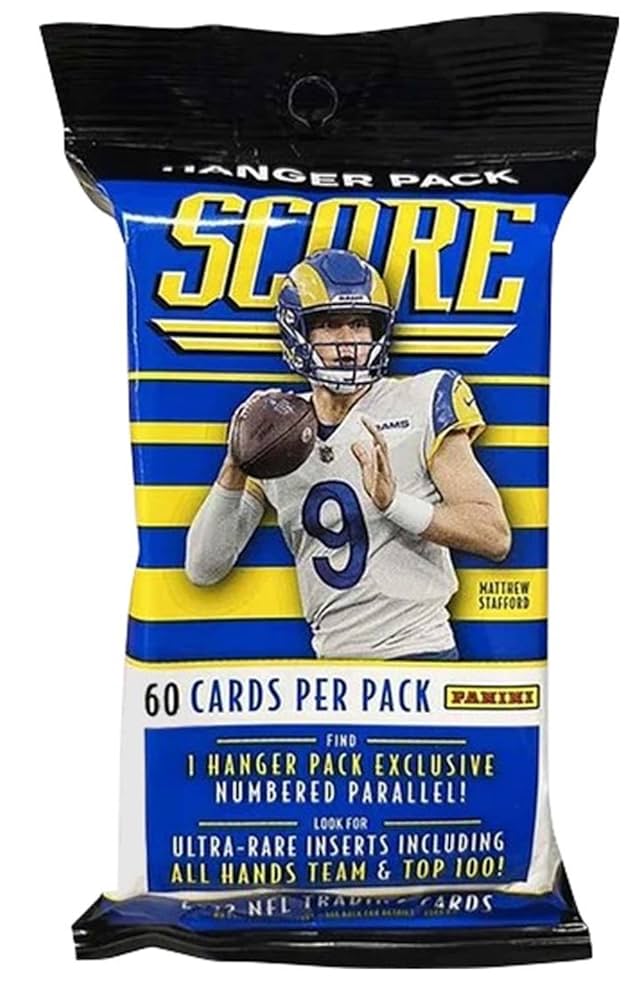 Amazon.com: 2022 NFL Score Football Pack - 60 Trading Cards