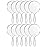 OMIRO Hand Mirror, Double-Sided Handheld Mirror 1X/3X Magnifying Mirror with Handle, Set of 12 (Clear)