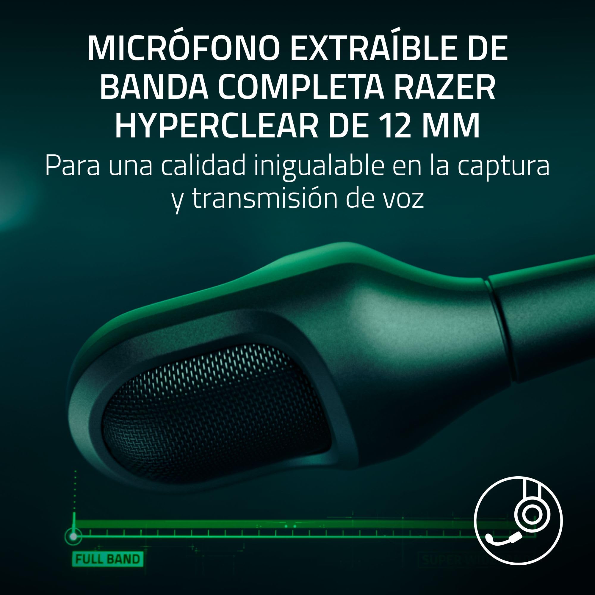 Razer BlackShark V3 Pro - Auriculares inalámbricos para Esports con cancelación Activa de Ruido (ANC) - Diafragmas 50mm - Micrófono extraíble - Wireless 2,4GHz & Bluetooth - FPS - PC/Mac | Negro