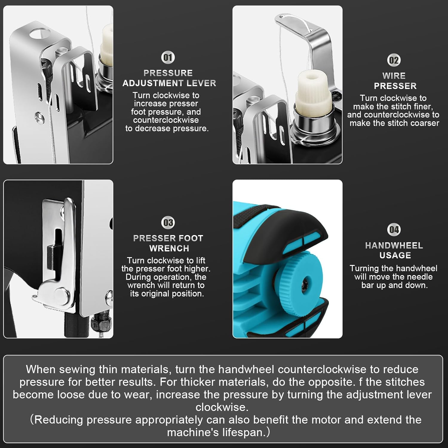 Cordless Bag Sewing Machine for Makita 18V Battery (No Battery), Brushless Industrial Bag Closing Machine Bag Closer, Automatic Thread Cutting Machine for Feed Sacks Jute Seed Vinyl Rice Bags