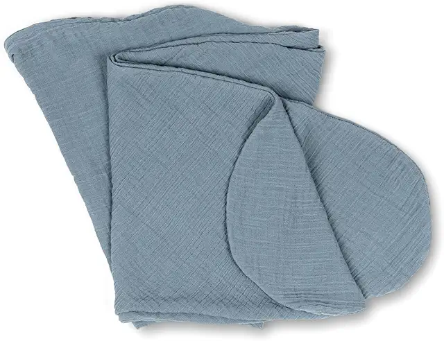Housse Tetra Blue pour Coussin d'Allaitement Comfy Big - Coton Bio