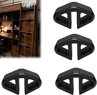 4 Pack Loft Bed Ladder Steps for College Dorms for 0.78 Inch Round Rails