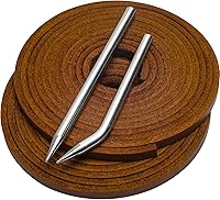 Vista 12 de Softball Baseball Glove Lace, Mitt Lace Repair Kit Includes 2 Leather Laces and Lacing Needle for Catcher's Glove