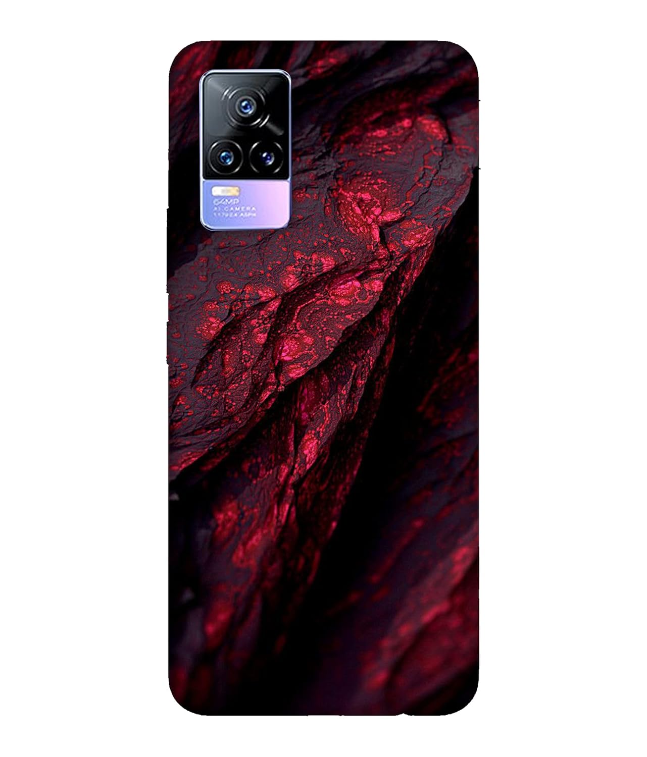 LETAPS® Designer Colorful Printed Mobile Hard Back Case & Cover for vivo Y73 (Mountains, Red