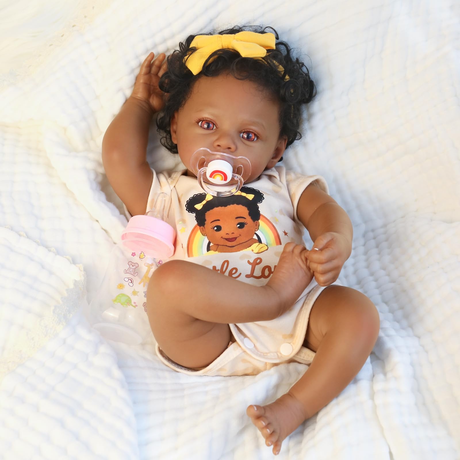 WOOROY Realistic Reborn Baby Dolls Black