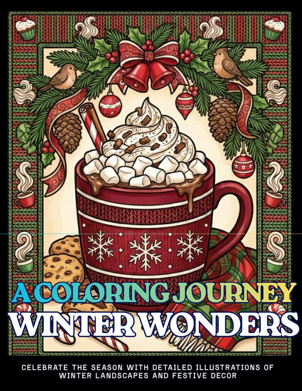 A COLORING JOURNEY WINTER WONDERS Celebrate the Season with Detailed Illustrations of Winter Landscapes & Festive: An Adult Coloring Book Featuring 60 ... Traditions for Stress Relief and Relaxation