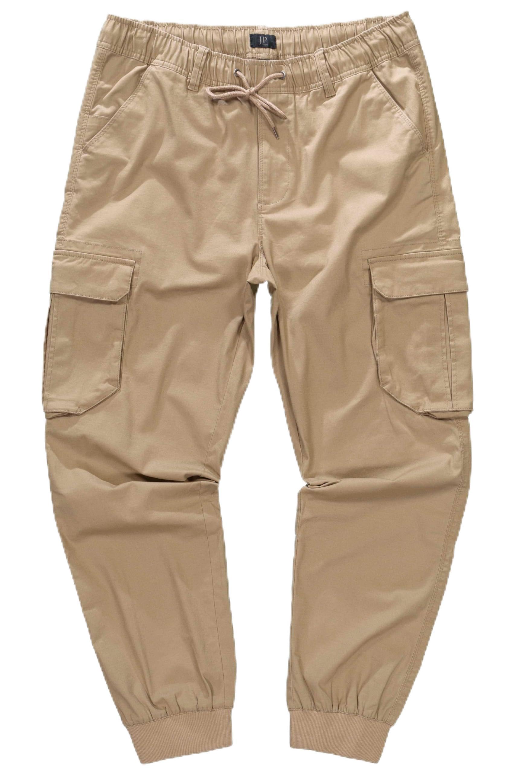 JP 1880 Men's Large Sizes Menswear L-8XL JP1880 Cargo Trousers Flexnamic®, Many Pockets, Modern Fit, up to 9 XL 782635, Sand, 7XL