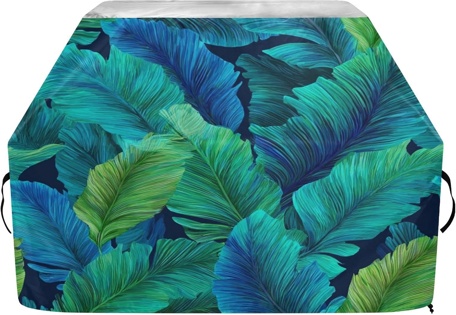 Grill Cover Floral Tropical Exotic Flowers Flamingo BBQ Grill Cover Barbeque Gas Grill Cover for Outside BBQ Picnic Party