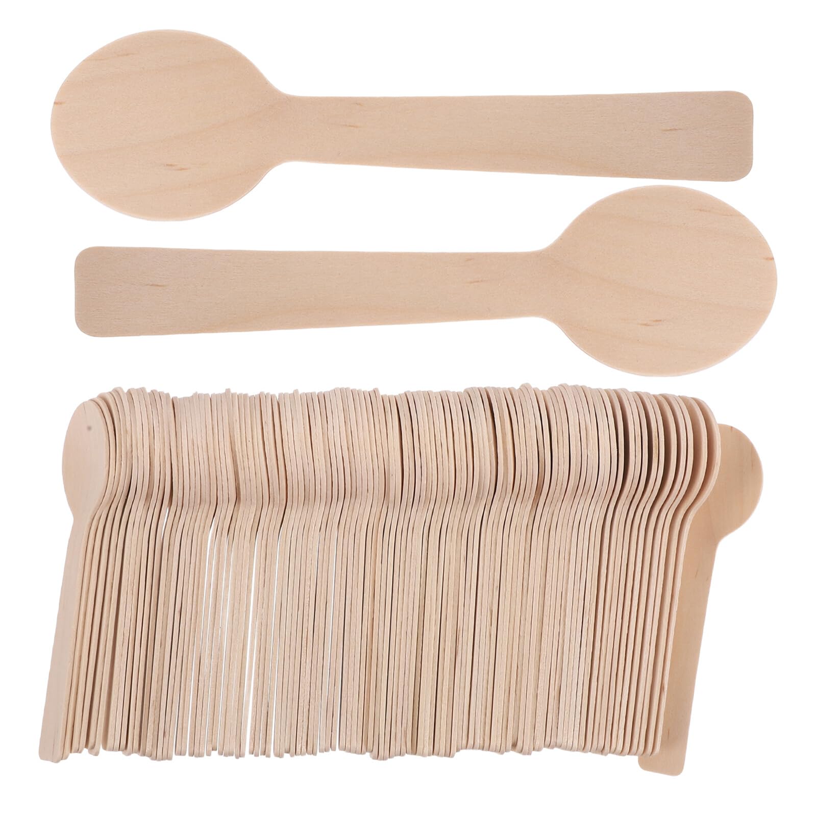 Cucharas de madera pequeñas para servir miel y mermelada en desayunos de hotel, 100 uds.