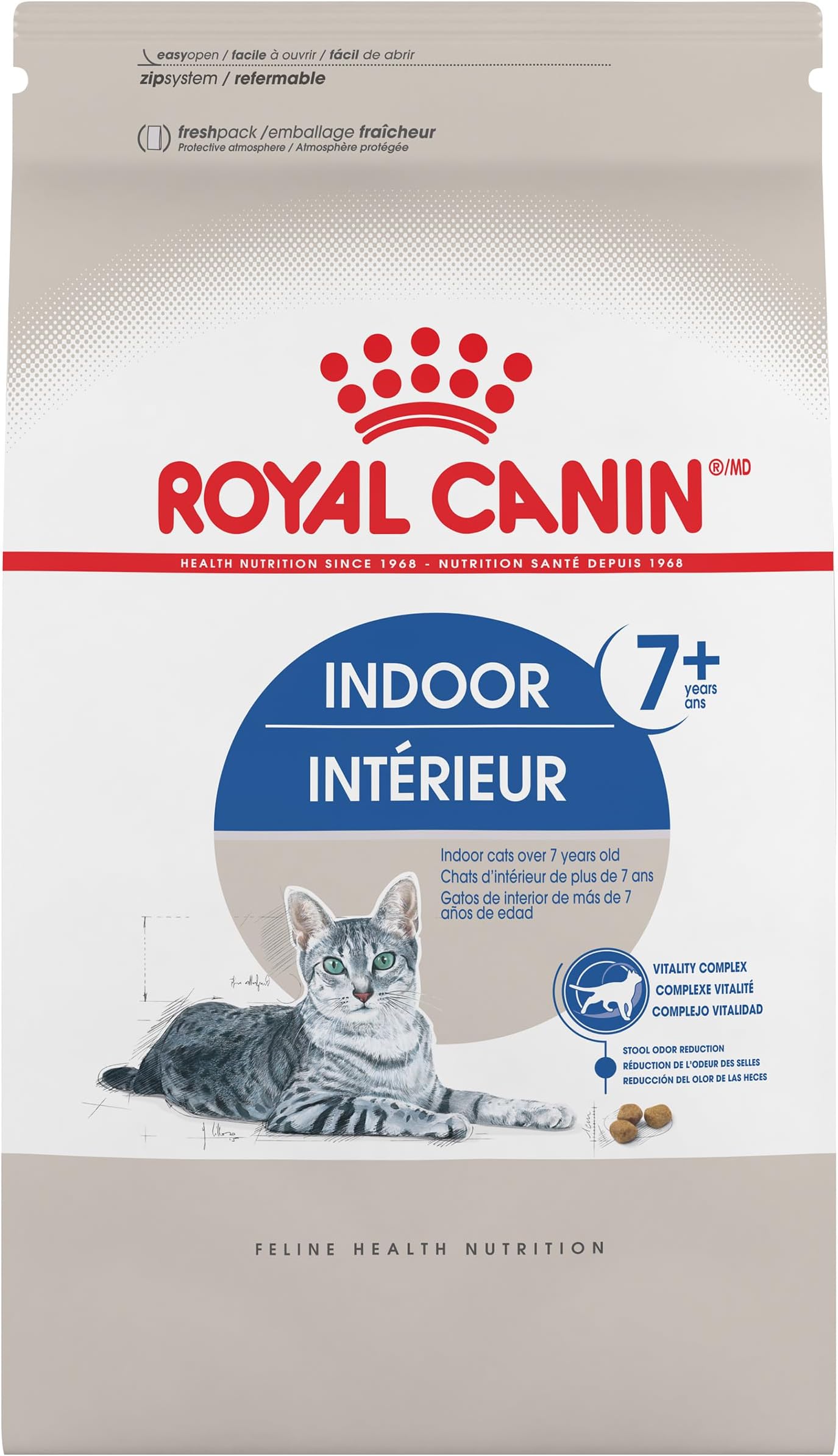 ROYAL CANIN FELINE HEALTH NUTRITION Indoor Mature 27 dry cat food, 2.5-Pound