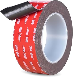Double Sided Tape Heavy Duty, Waterproof Mounting Foam Tape, 16.5ft Length, 1.57in Width, High Temperature Resistant Adhesive Tape for Car, LED Strip Light, Office Decor, Uses 3M VHB 5952 Raw Material