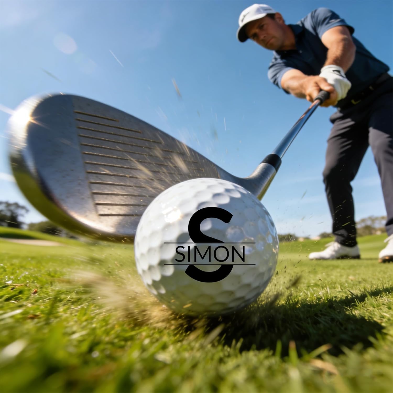 Personalized Custom Golf Balls with Name, 12 Pack/Dozen, Multiple Designs, Monogrammed Golf Gift for Golfers