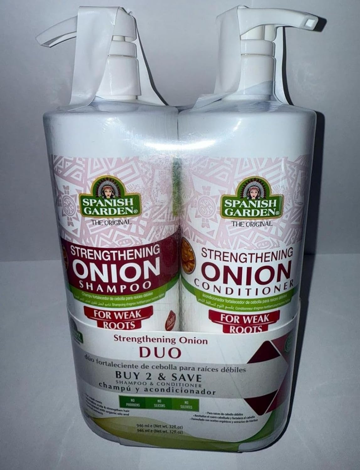 Strengthening Onion Shampoo & Conditioner Set | Supports Stronger Roots & Reduces Hair Breakage | Nourishing Hair Care for Weak Roots