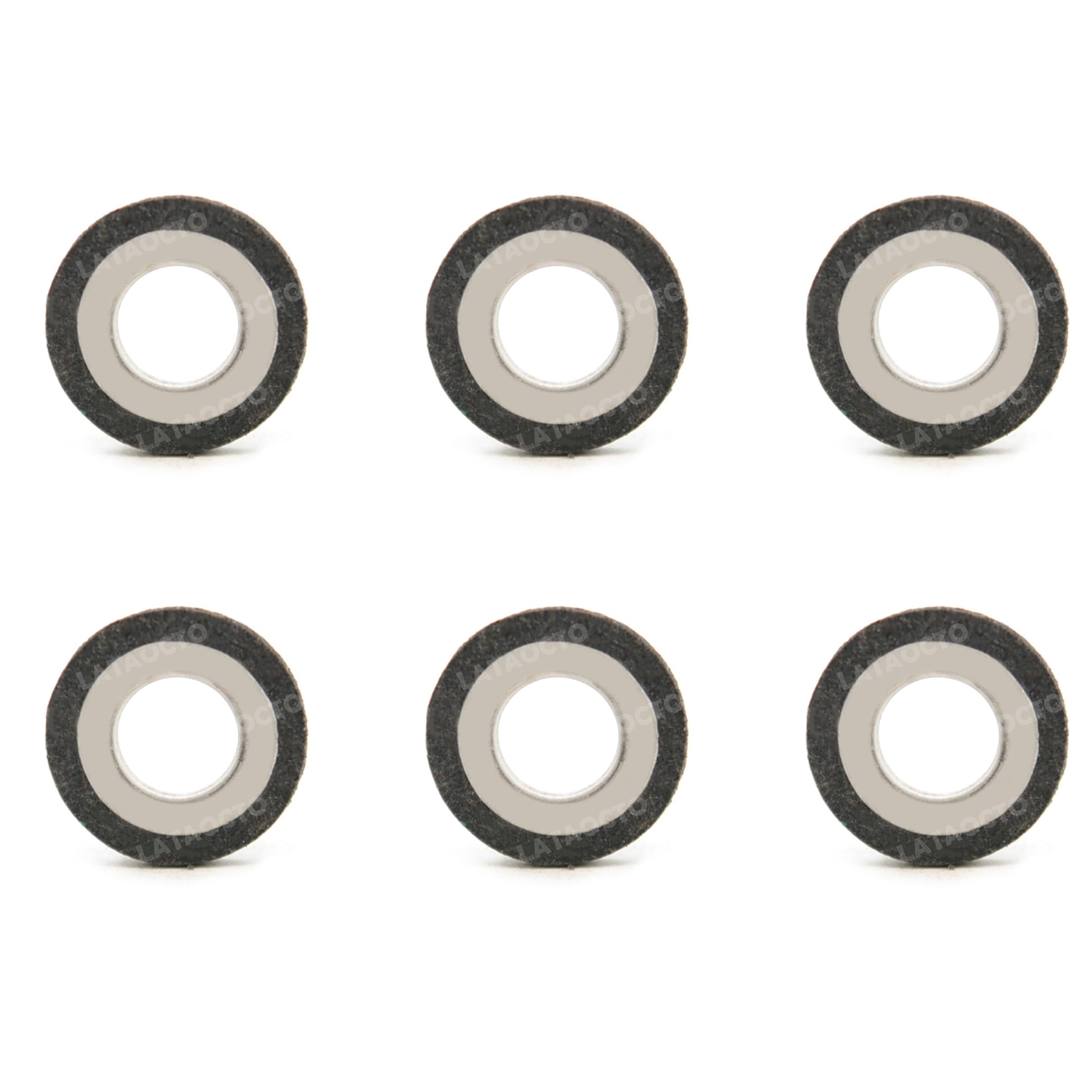 6 Pcs Fuel Injector GASKET For YAMAHA Outboard HPDI 150HP - 300HP, Bore 2.6L 3.3L 68F-13764-00-00 - set of 6