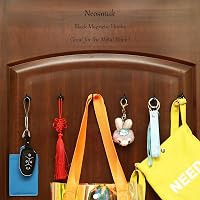 Neosmuk fekete mágneses horog 10 kg terhelhetőség, erős neodímium mágnes 4