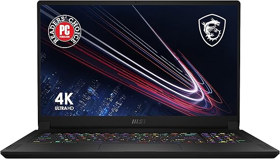 MSI GS76 Stealth 17.3" 4K Display Gaming Laptop: Intel Core i9-11900H, NVIDIA GeForce RTX 3080, 64GB, 2TB SSD, Wi-Fi 6, Thunderbolt 4, Win 10: Black 11UH-078
