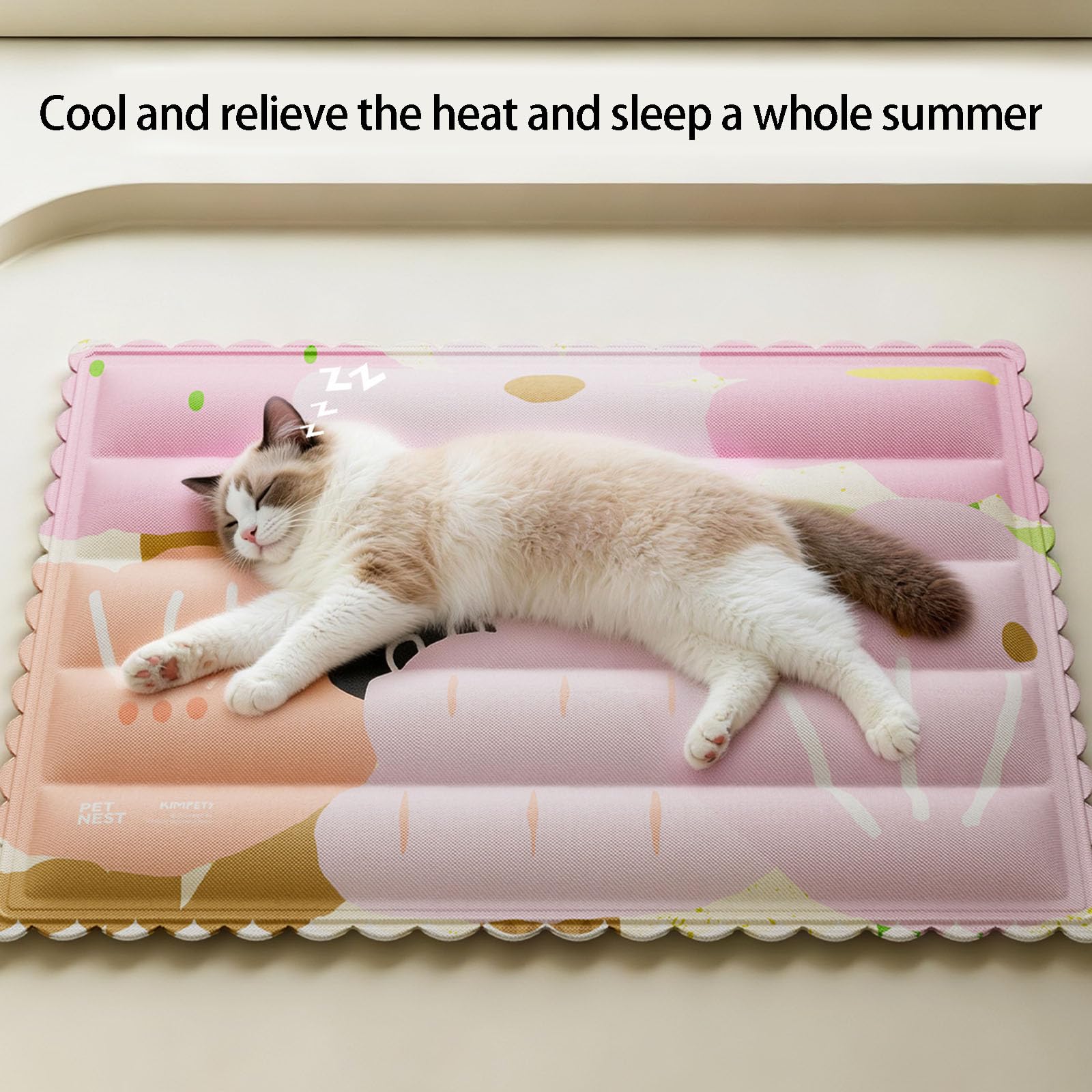 Alfombrilla refrescante para mascotas, transpirable, lavable, para verano, gatos, gatos, manta fresca para jaula y cama, accesorios para mascotas pequeñas y grandes