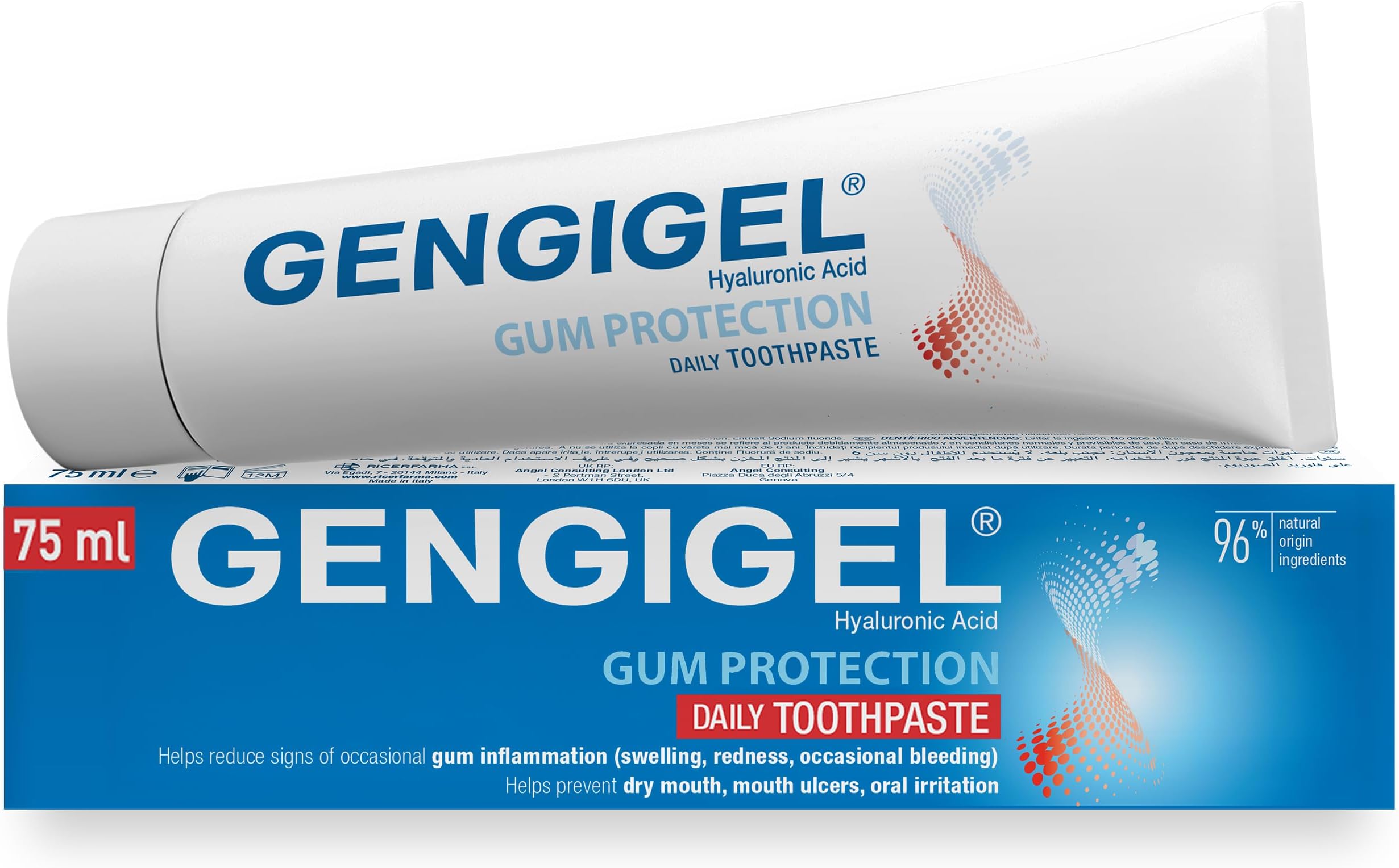 – Gum Protection Toothpaste 75ml – Hyaluronic Acid Toothpaste for Gum Repair, Gum Disease Care & Mouth Ulcer Support, Daily Oral Care for Healthy Gums & Fresh Breath