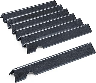 QuliMetal 17 Inch Flavorizer Bars for Weber GS4 Genesis II E-410, E-415, E-435, Genesis II LX E-440 Series Gas Grills, Porcelain Steel 16GA Heat Plates Parts for Weber 66033 66796