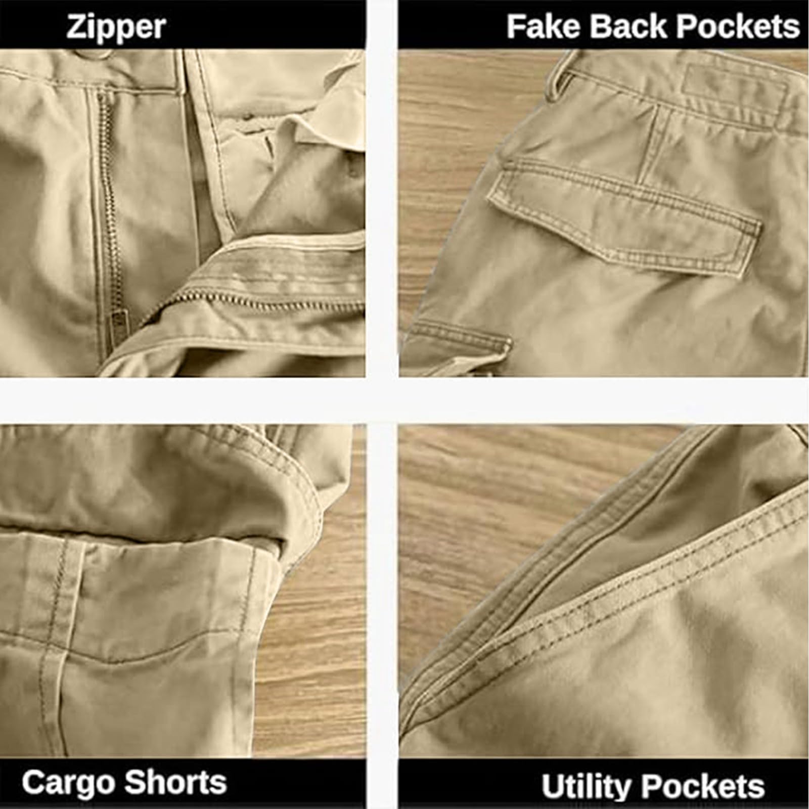 Kurze Hosen Herren Cargo Shorts Sommer Kurz Cargohose Arbeitshose Männer Stretch Basketball Jogging Bermuda Shorts mit Multiple Taschen Zipper Buttons Herrenhosen Sportshorts