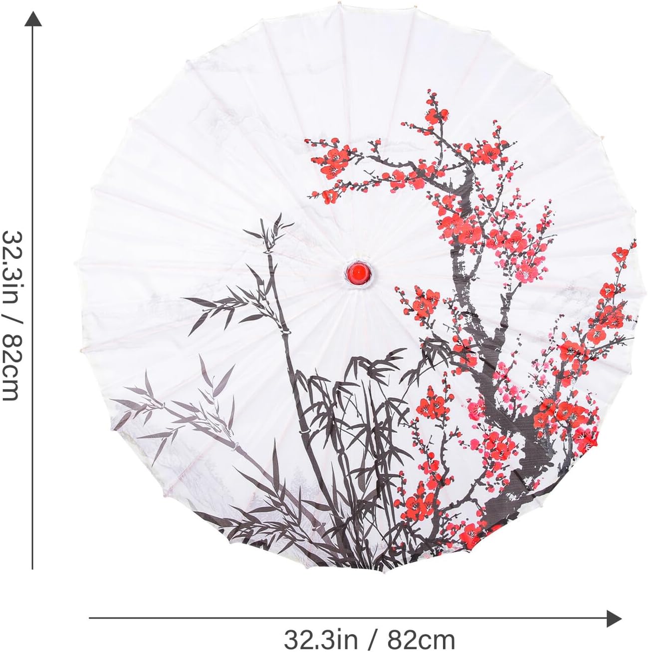 Yardwe Japanese Vintage Paper Umbrella Classic Oiled Parasol for Cosplay and Photography Traditional Dance Design Wedding Decoration Stick Umbrella