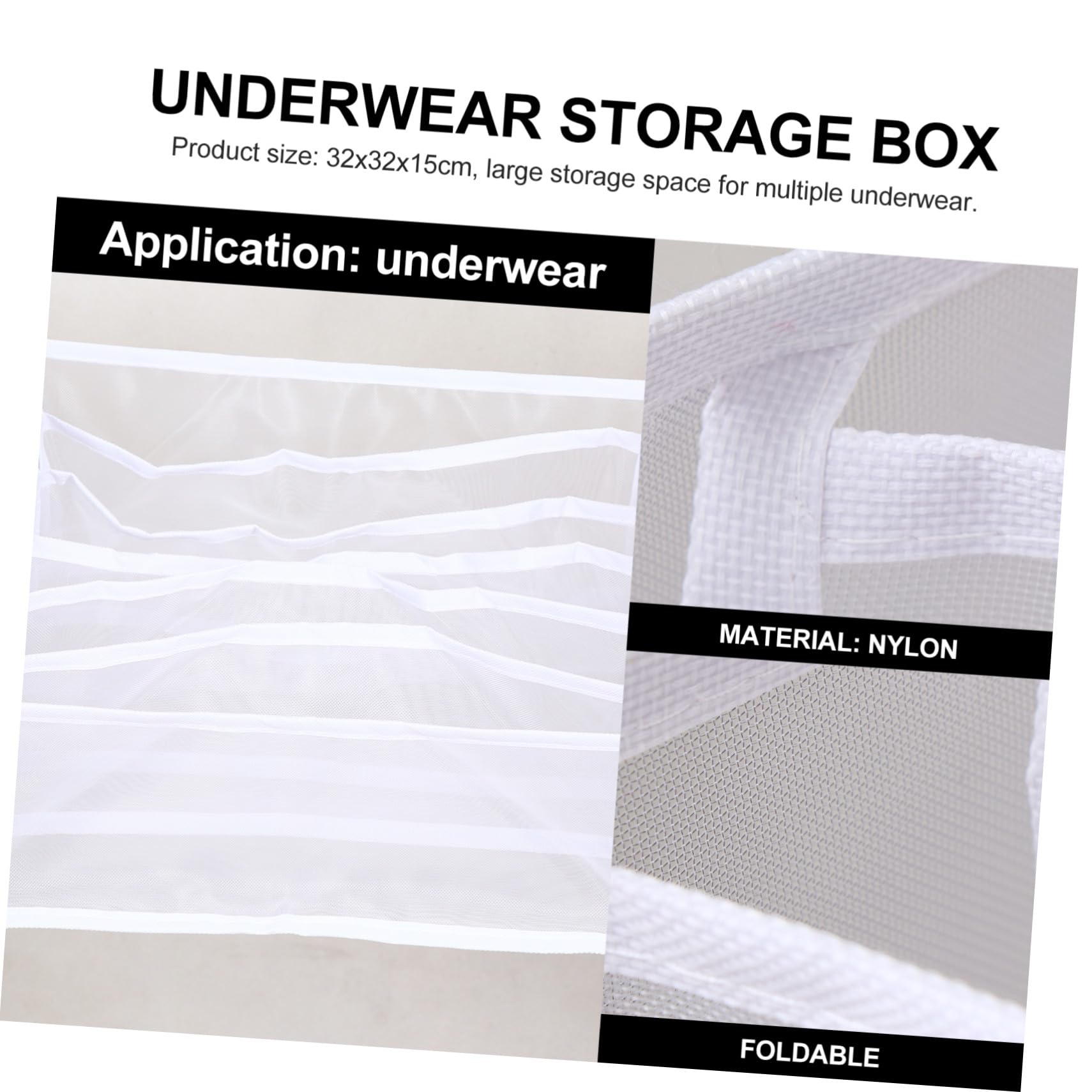 Aufbewahrungsboxen in Verschiedenen Farben für Unterwäsche 3 Stück aus Nylon mit 18 Fächern Praktische Organizer für Schubladen im Haushalt
