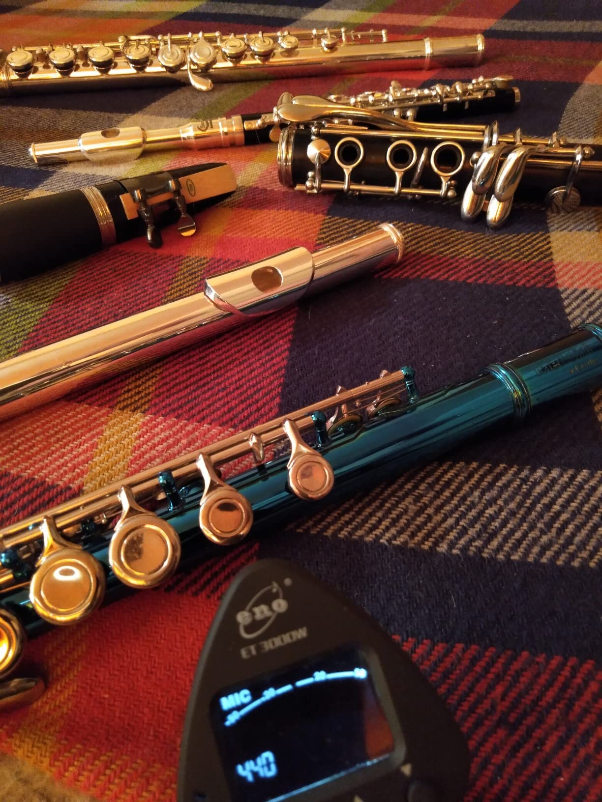 38/mo Finance ﻿Mendini By Cecilio Flutes Open Hole C Flute For