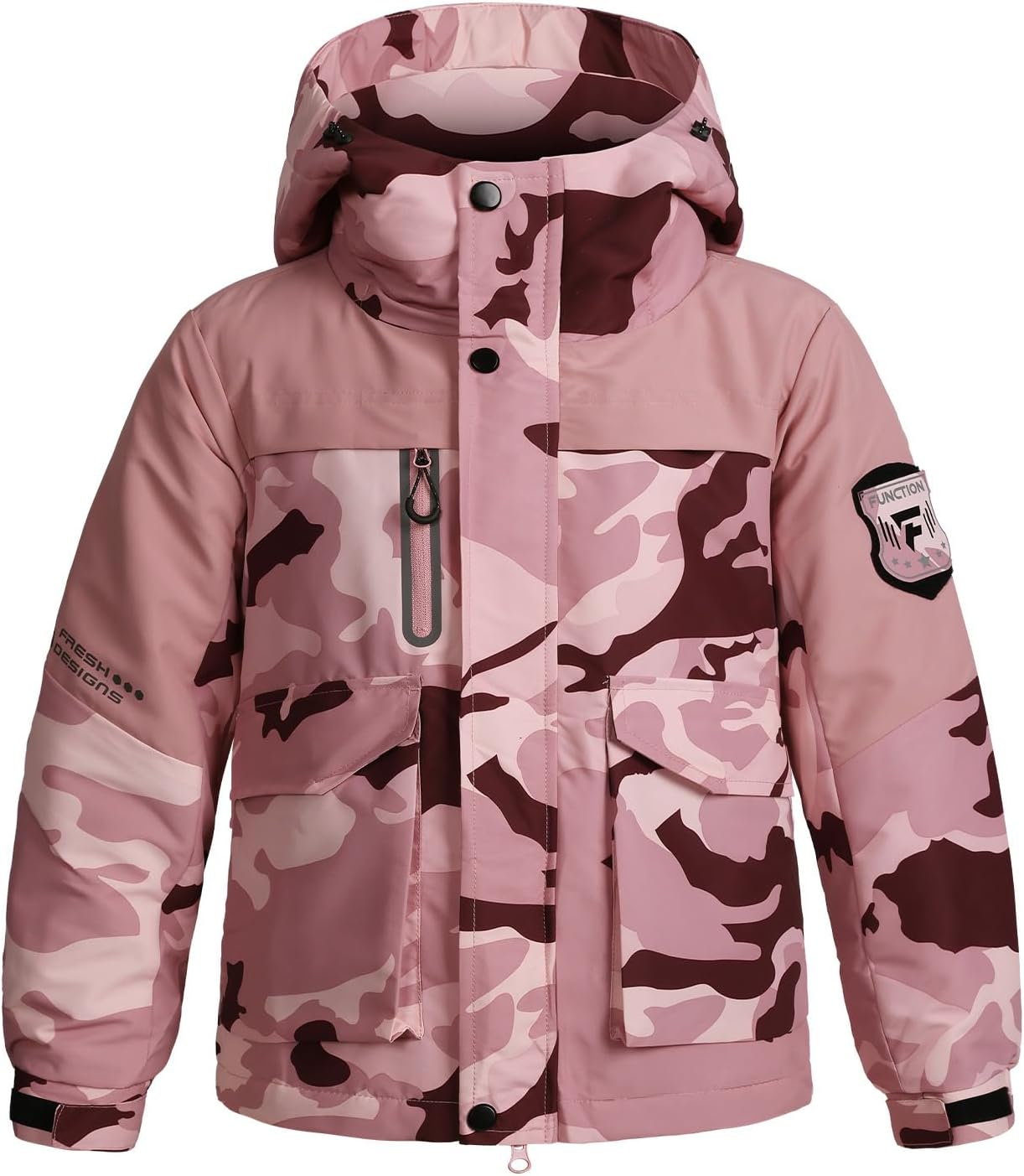 Boy's Ski Winter Coat - Waterproof Insulated Lightweight Snow Jacket Windproof Warm Hooded Outerwear for Kids