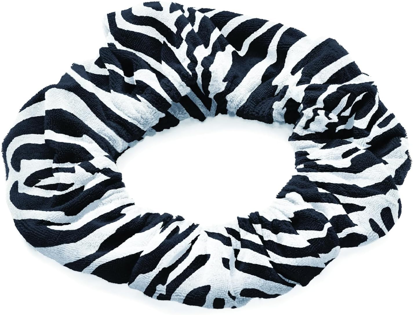 Tassi Reusable Spa Headband Wrap for Women - Hair Holder for Washing Face, Skincare, Makeup, Facials & Cleansing - Keeps Hair Back with No Mess or Marks - One Size Fits All - Zebra