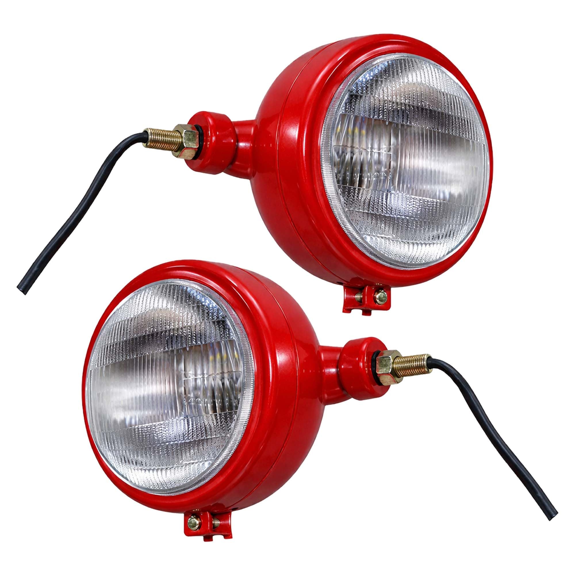 APSMOTIV Feux latéraux rouges avec ampoules 12 V compatibles pour David Brown séries 800, 700, 900 et 1200 | Massey Ferguson 35, 35X, 65, 765 | Éclairage de tracteur pour B250, B275, B414, B444